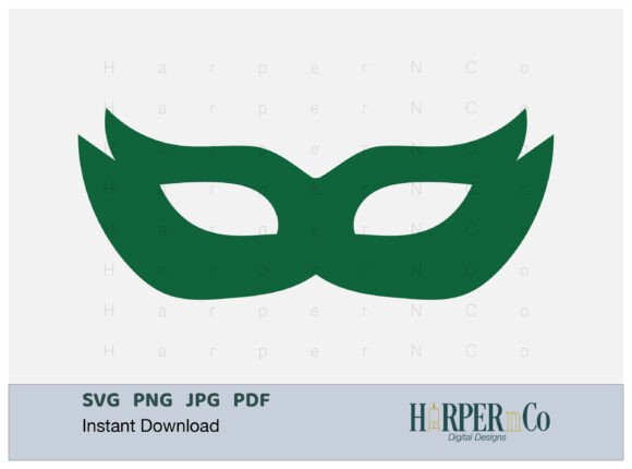 Mardi Gras Mask SVG, PNG, Cut File 11