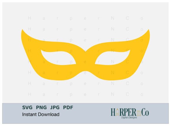 Mardi Gras Mask SVG, PNG, Cut File 13
