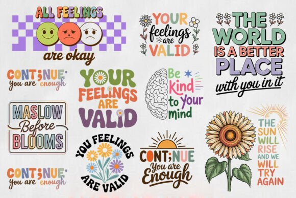 Positive Mental Health Quote Svg Bundle Review