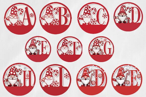Round Christmas Alphabet Svg Bundle Review