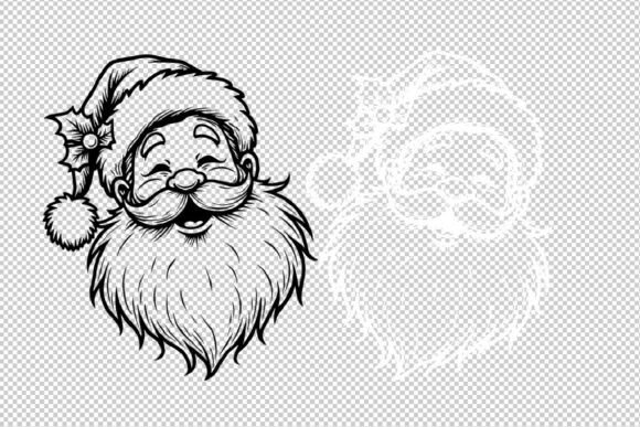 Smiling Santa - Christmas SVG PNG JPEG