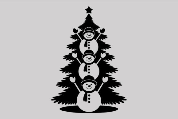 Stacked Snowmen Christmas Tree SVG Review