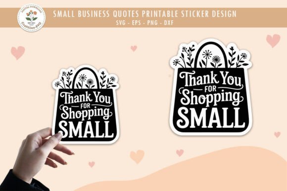 Thank You for Shopping Small - SVG PNG Review