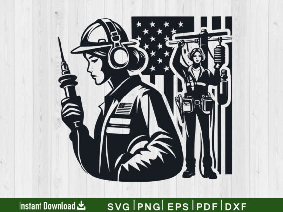 US Lineman Electrician Svg, Fathers Day Review